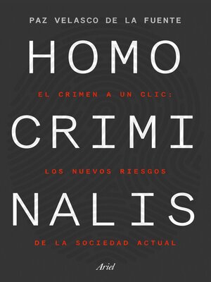 cover image of Homo criminalis